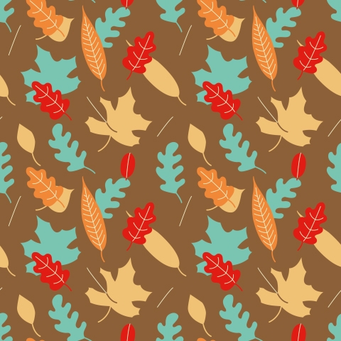 Küchenrückwand Autumn Pattern