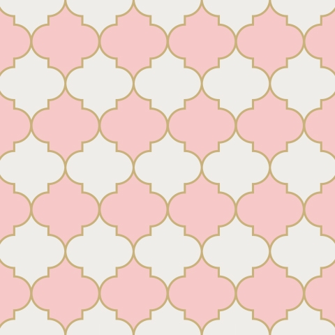 Küchenrückwand Pink Vierpass Muster