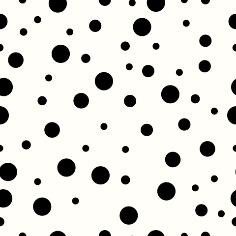 Küchenrückwand Schwarze Polka Dots