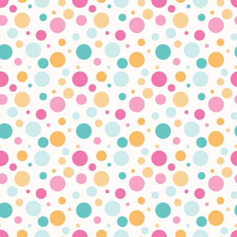 Küchenrückwand Colorful Polka Dots