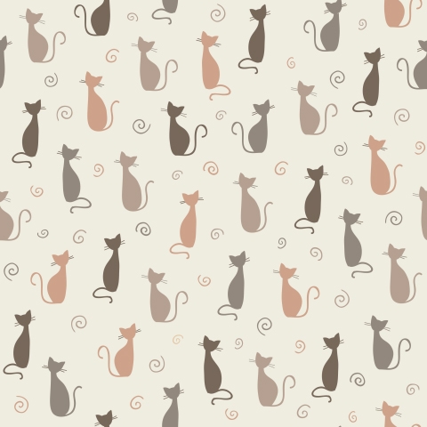 Küchenrückwand Katzen Muster