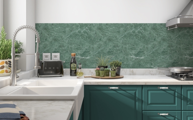 Küchenrückwand Grüner Marmor