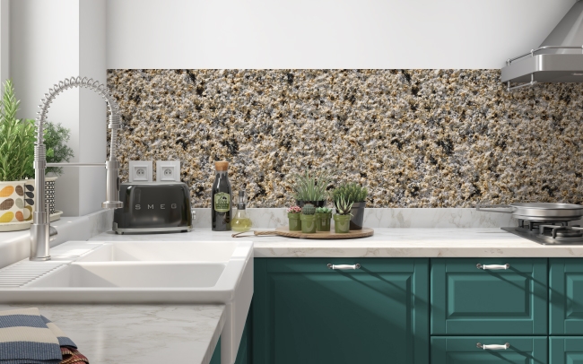 Spritzschutz Küche Nostalgie Granit