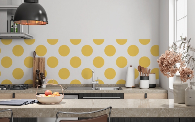 Küchenrückwand Gelbe Punkte