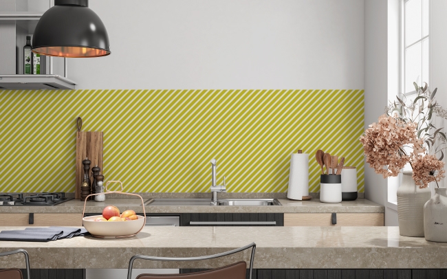 Küchenrückwand Diagonal Linien