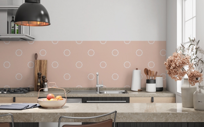 Küchenrückwand Rosa Design