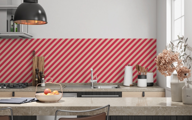 Küchenrückwand Diagonal Pattern