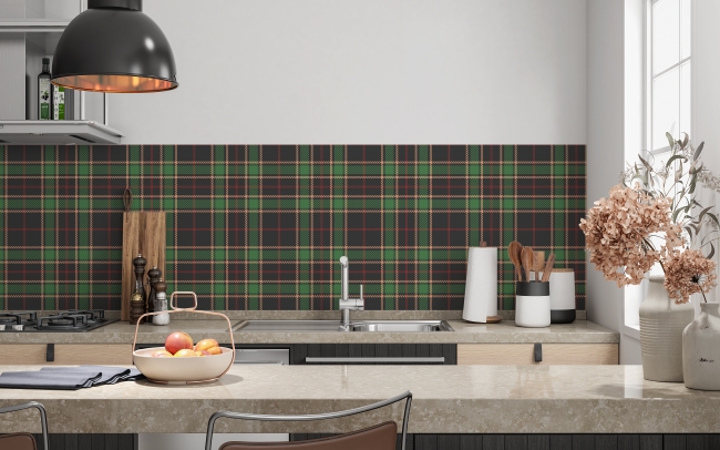 Küchenrückwand Plaid Scottish Tartan