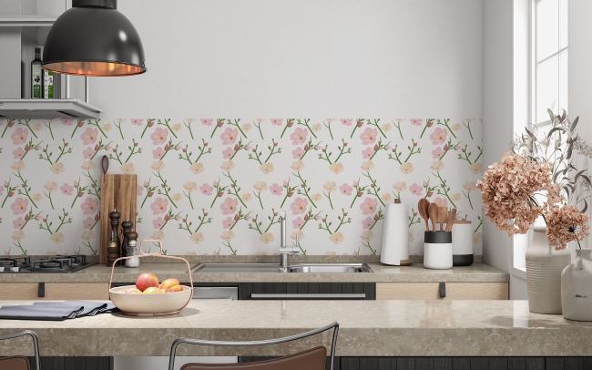 Küchenrückwand Cherry Blossoms