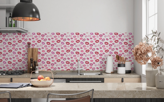 Küchenrückwand Design Kiss