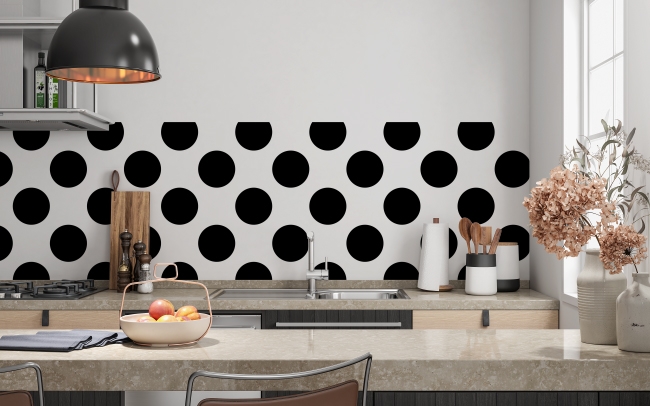 Küchenrückwand Polka Dots