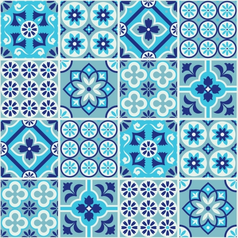 Küchenrückwand Spanish Tiles