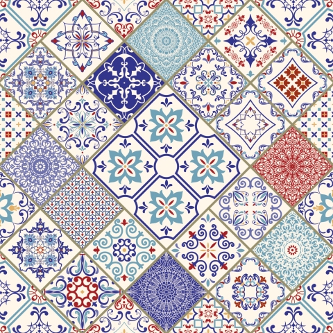 Küchenrückwand Barcelona Tiles