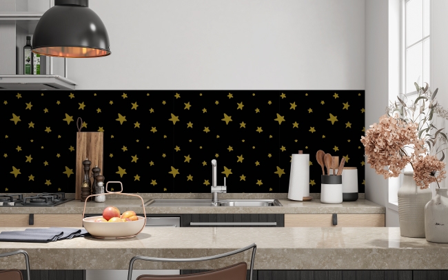 Spritzschutz Küche Sterne bei Nacht