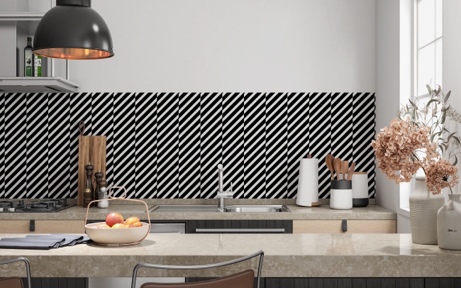 Spritzschutz Küche Illusion Streifen
