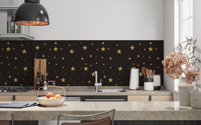 Spritzschutz Küche Sterne in der Nacht