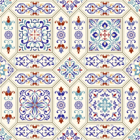 Spritzschutz Osmanische Keramik Fliesen