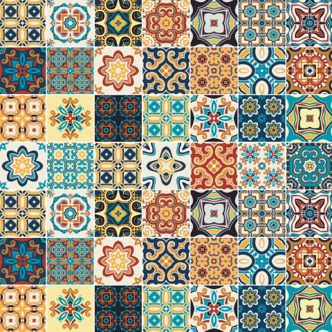 Spritzschutz Küche Marrakesch Pattern