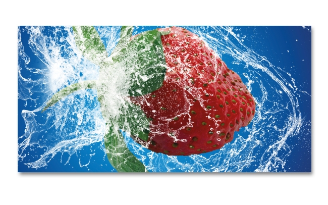 Spritzschutz Küche Erdbeere Splash
