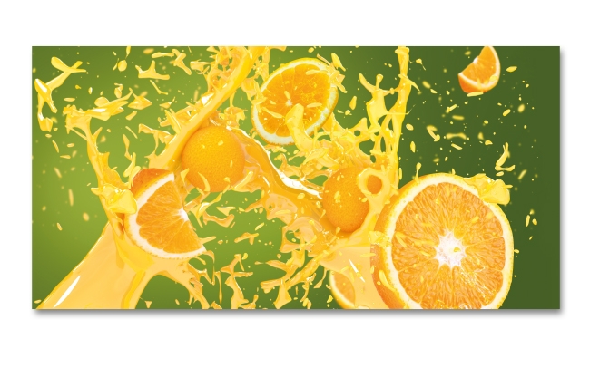 Spritzschutz Küche Orangen Fresh