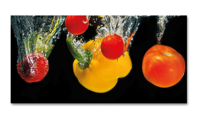 Spritzschutz Küche Gemüse Splash