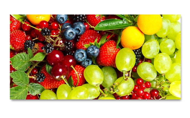Spritzschutz Küche Früchte Mix