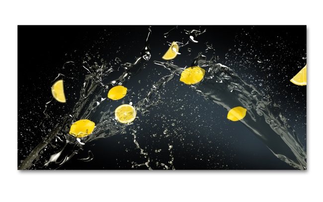 Spritzschutz Küche Zitronen Splash
