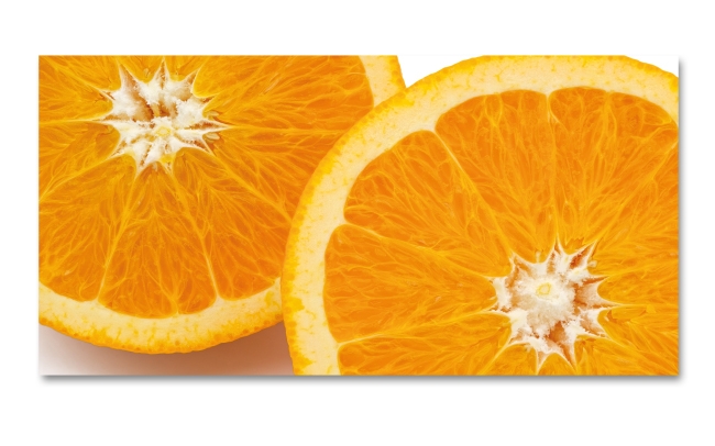 Spritzschutz Küche Fruchtfleisch Orange