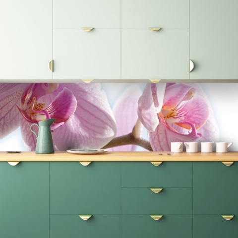 Spritzschutz Küche Orchideen