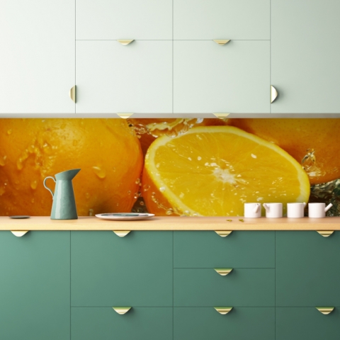 Spritzschutz Küche Orangen