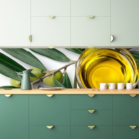 Spritzschutz Küche Olivenöl