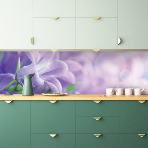 Spritzschutz Küche Lila Blumen