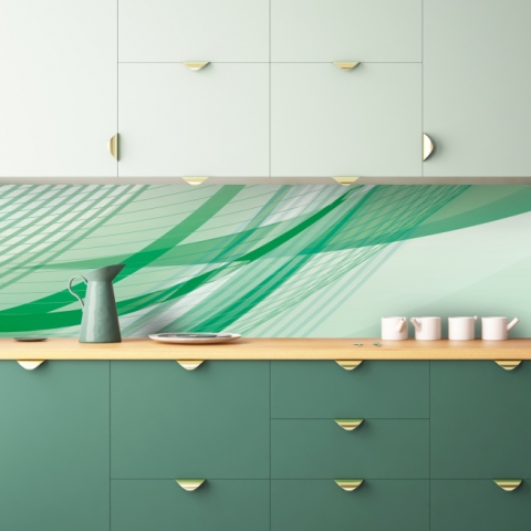 Spritzschutz Küche Green Wave