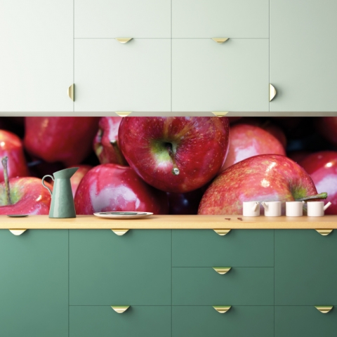 Spritzschutz Küche Rote Äpfel
