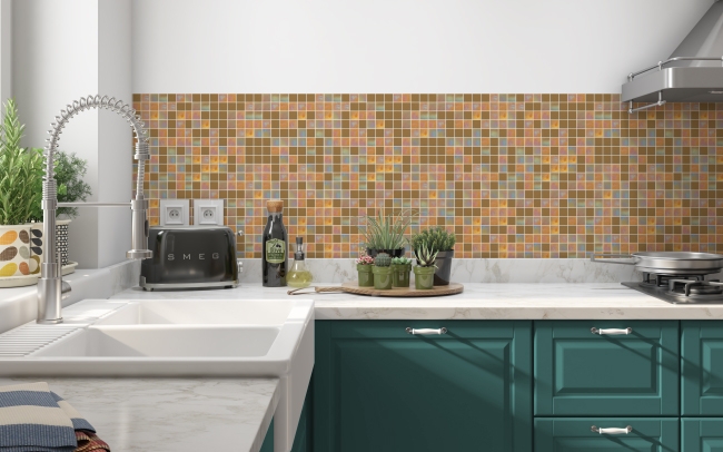 Spritzschutz Küche Vintage Mosaiksteine