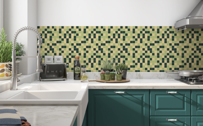 Spritzschutz Küche Mosaikfliese Grün