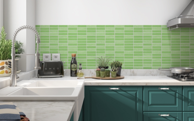 Spritzschutz Küche Grün Mosaik