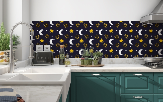 Spritzschutz Küche Moon Star