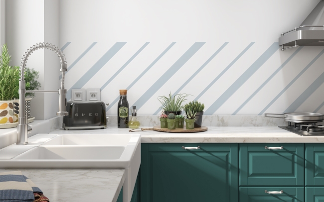 Spritzschutz Küche Elegante Linien