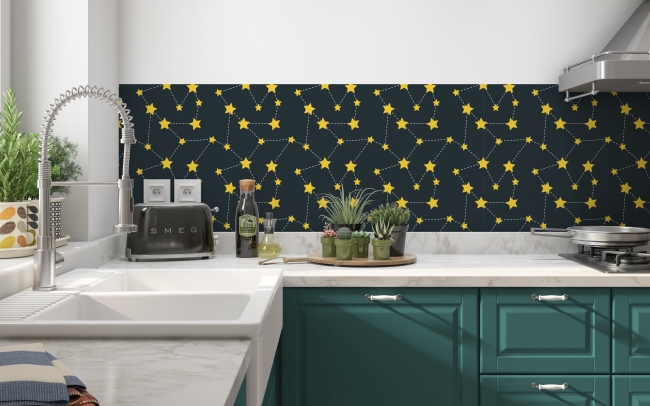 Spritzschutz Küche Sterne Galaxy