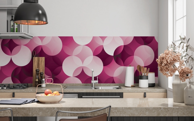 Spritzschutz Küche Rosa Muster