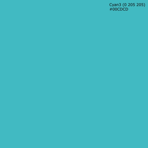 Spritzschutz Küche Cyan3 (0 205 205) #00CDCD
