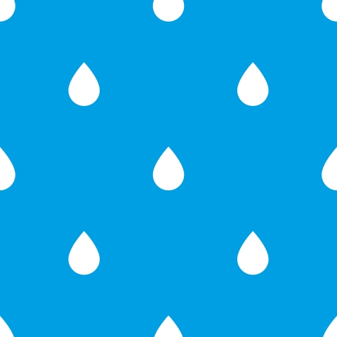 Spritzschutz Küche Blau Weiß Regentropfen