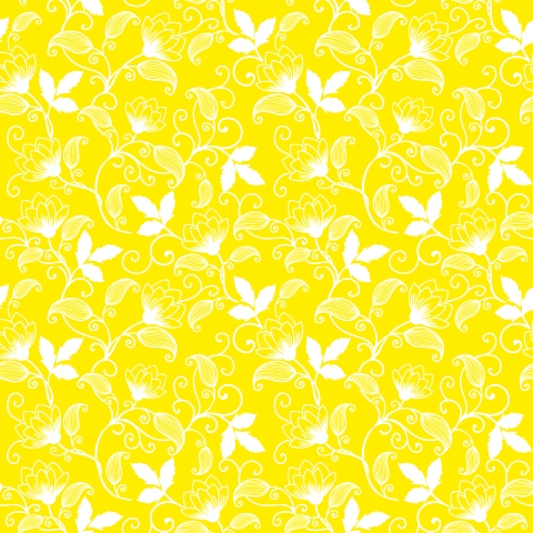 Spritzschutz Küche Gelbe Blüten Filigran