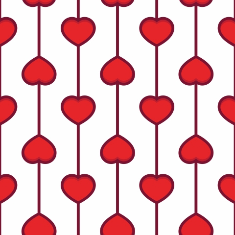 Spritzschutz Küche Heart in Red