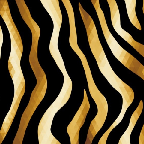 Spritzschutz Küche Golden Zebra Muster