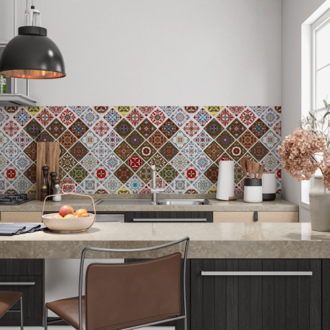 Spritzschutz Küche Fliesen Mosaik Marrakesch
