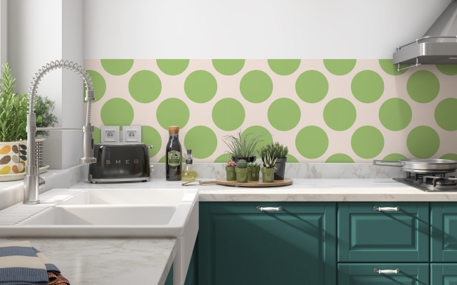 Küchenrückwand Grüne Punkte