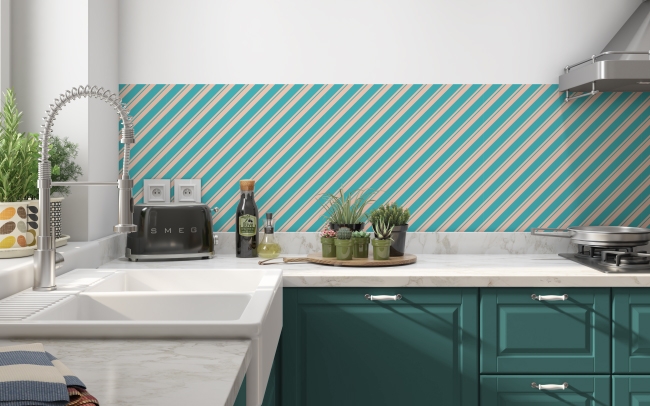Küchenrückwand Diagonal Muster
