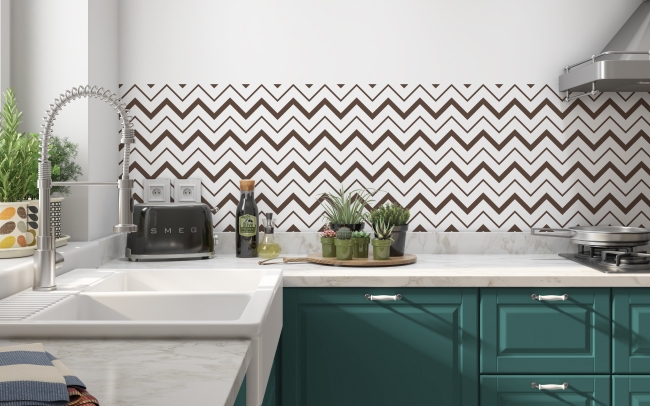 Küchenrückwand Zigzag Pattern